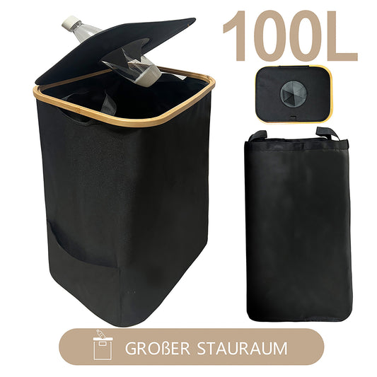 WAOHO Flaschenkorb Organizer，Pfandflaschen Sammelbehälter,pfandflaschen Müllsackständer 100L