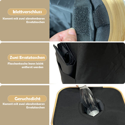 WAOHO Flaschenkorb Organizer，Pfandflaschen Sammelbehälter,pfandflaschen Müllsackständer 100L